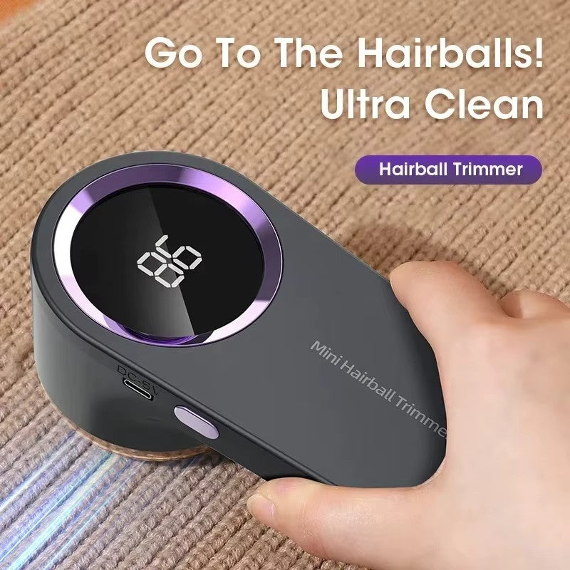 Rechargeable Electric Lint Remover with LED Display, Fabric Shaver for Sweaters, Couch & Clothes