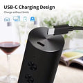 5-in-1 Electric Wine Opener Set with Charging Base, Automatic Corkscrew with Foil Cutter, Pourer & Vacuum Stopper