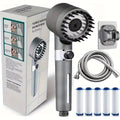 Filtered Shower Head Set with Hose & 5 Filters, High Pressure Handheld Showerhead with Multiple Spray Modes