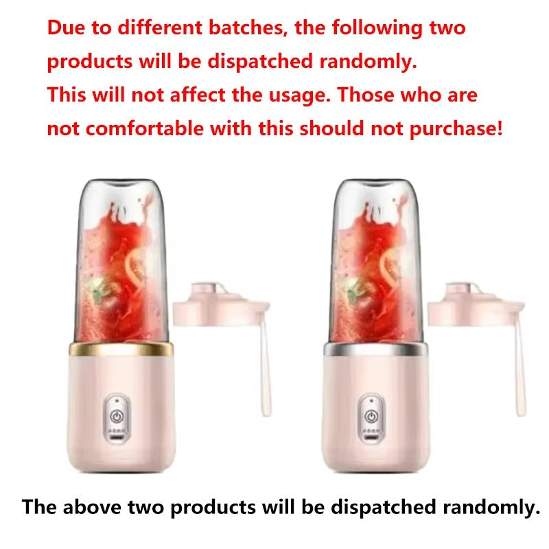 Portable Blender with 2 Cups, USB Rechargeable Personal Mini Blender for Smoothies & Shakes On the Go