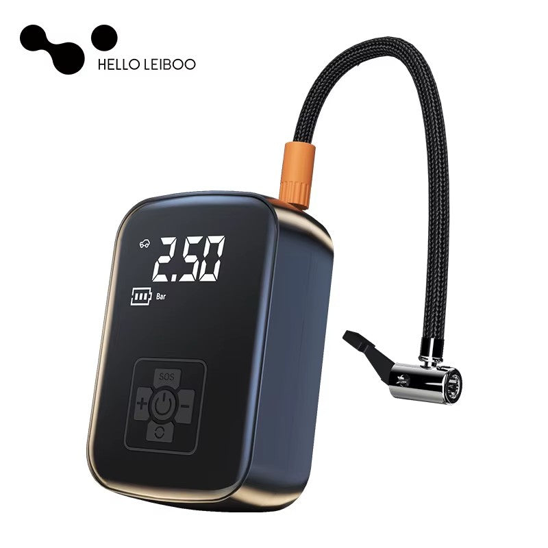 Cordless Portable Tire Inflator with Digital Display, Rechargeable Air Compressor for Car, Bike & Motorcycle Tires