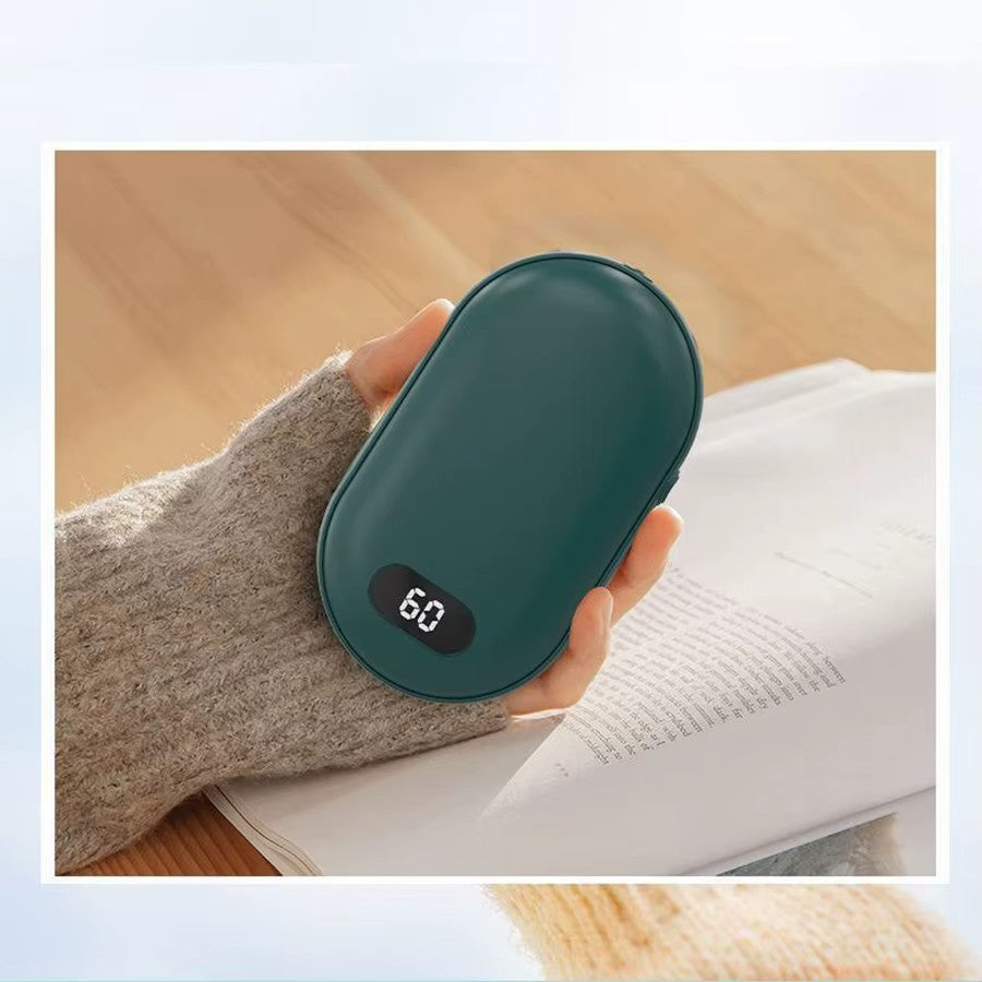 Rechargeable Mini Hand Warmer, Double-Sided Heating with 2 Temperature Settings, Portable USB Pocket Warmer