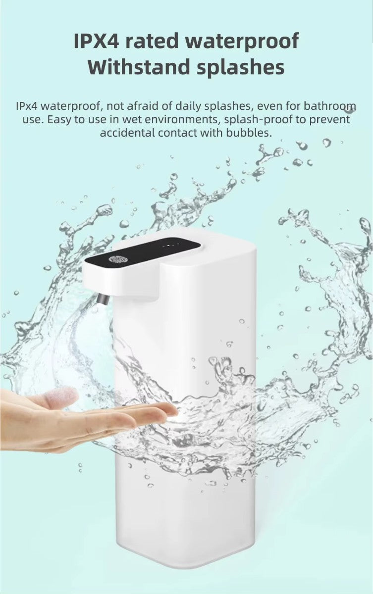 Touchless Automatic Foam Soap Dispenser, USB Rechargeable Infrared Sensor Hand Soap Dispenser for Bathroom & Kitchen