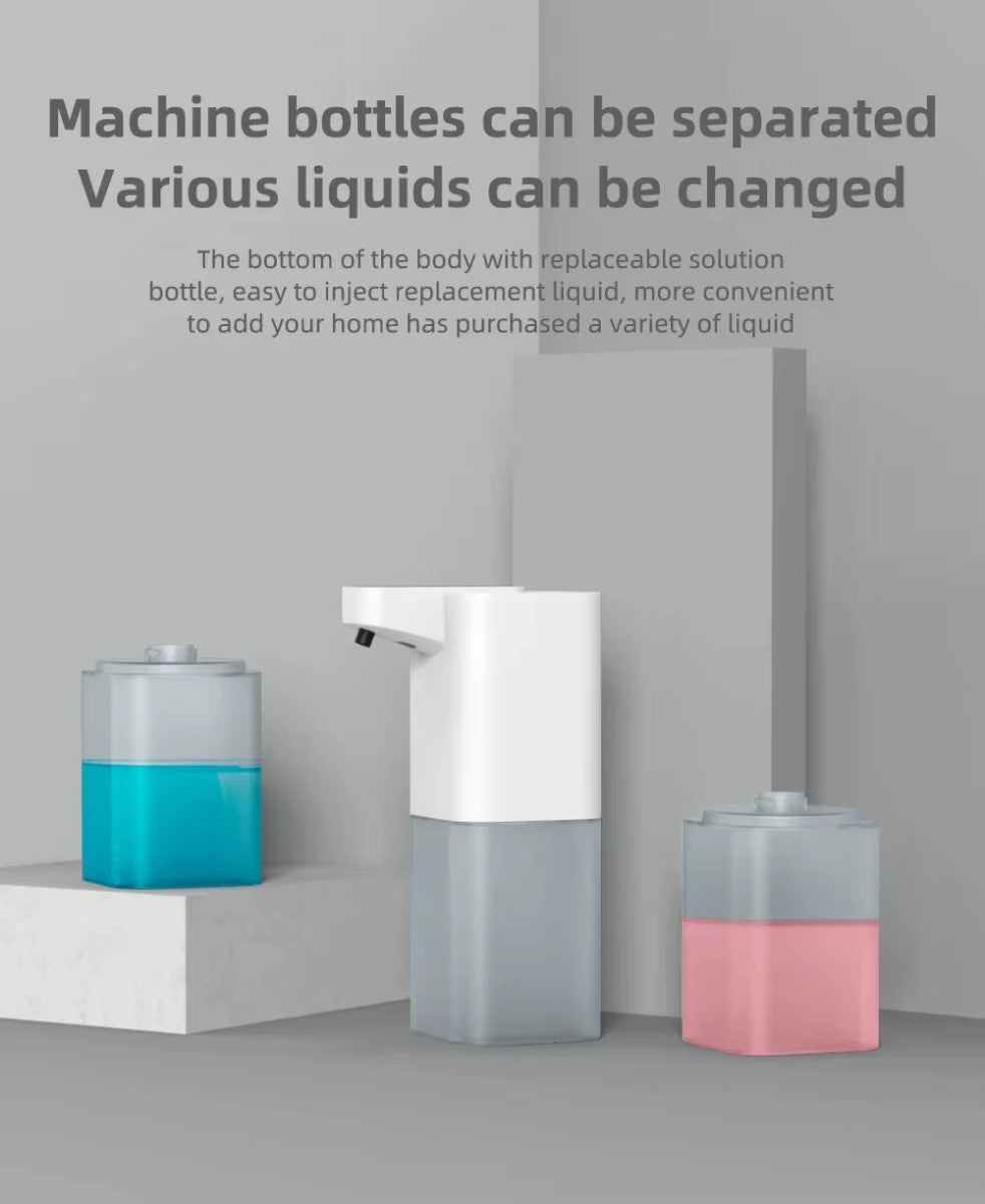 Touchless Automatic Foam Soap Dispenser, USB Rechargeable Infrared Sensor Hand Soap Dispenser for Bathroom & Kitchen